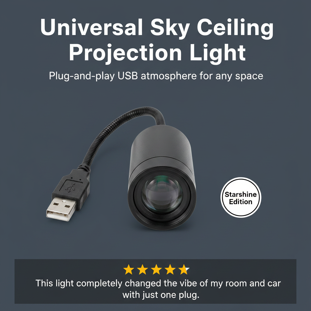 Universal Sky Ceiling Projection Light