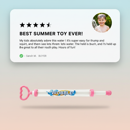Summer Fireworks Water Gun Toy, Pull-Action Pump Water Blaster, Transparent Tube Shooter for Outdoor Beach Pool Water Games