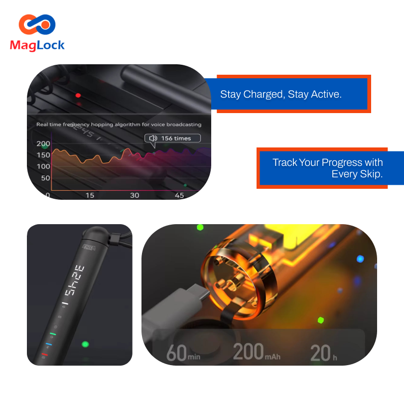 SkipTrack: Smart Jump Rope with App & Counter