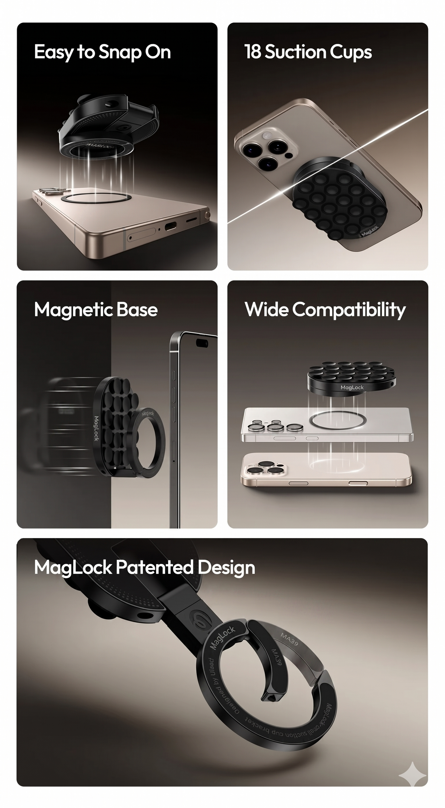 MagLock 3.0 Ultra-Strong Magnetic Phone Stand