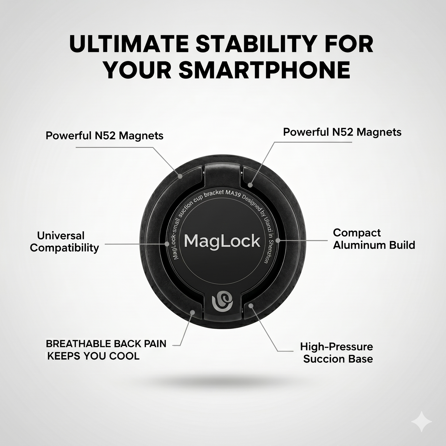 MagLock 3.0 Ultra-Strong Magnetic Phone Stand