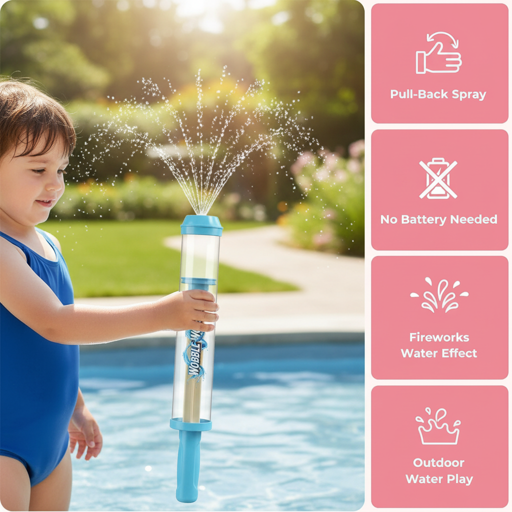 Fireworks Water Gun Children's Water Fights Games Kid Summer Interactive Pull-Out Water Spray Toys Photography Atmosphere Props