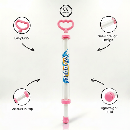 Summer Fireworks Water Gun Toy, Pull-Action Pump Water Blaster, Transparent Tube Shooter for Outdoor Beach Pool Water Games