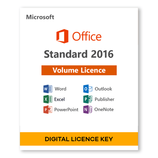 Microsoft Office 2016 Standard Volume Licence - Digital Licence - INFINITE-ITECH