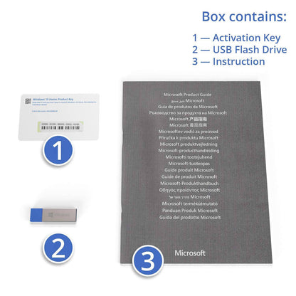 Microsoft Windows 10 Home Retail FPP 32-Bit/64-Bit English USB Flash Drive P2 | License Activation Key for 1 PC | Full Version | HAJ-00055 | Australian Stock - INFINITE-ITECH
