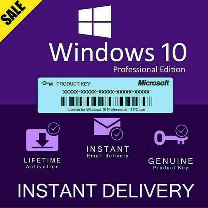 Windows 10 Pro 64-Bit Full Version | License Activation Key | Digital Download | Australian Stock - INFINITE-ITECH
